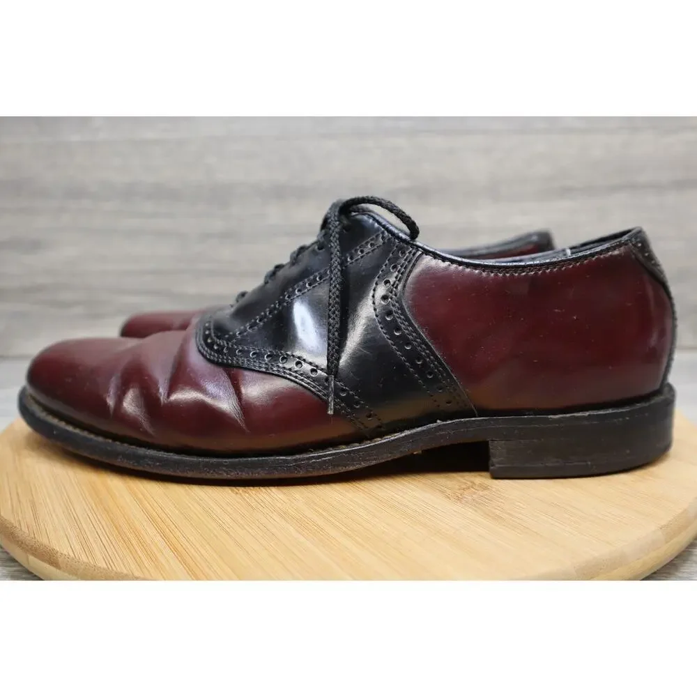Goodyear Shoe Mens 9 M Neolite Brown Black Oxford Dress Almond Toe Leather